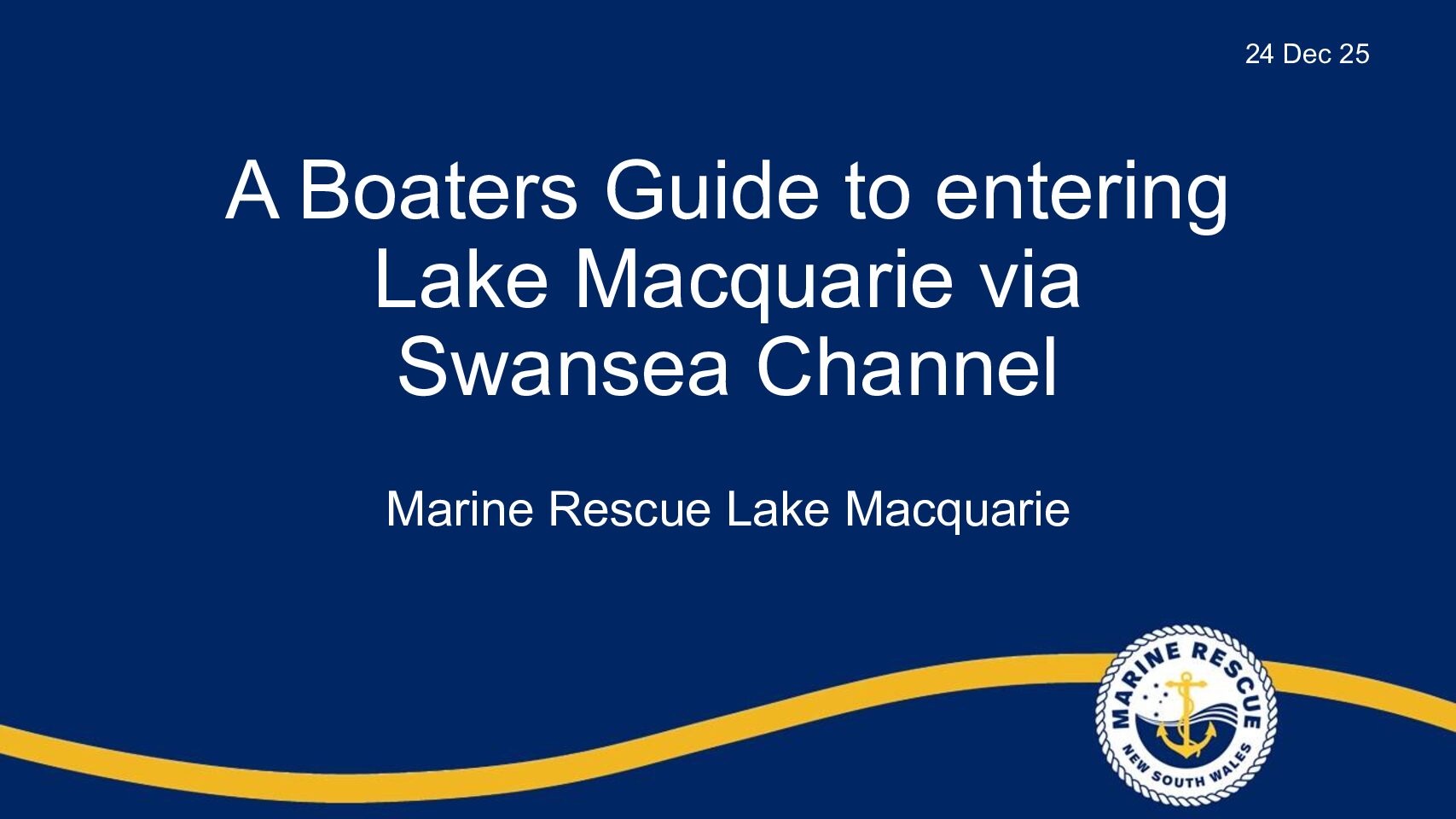 Boaters Guide to Entering Lake Macquarie